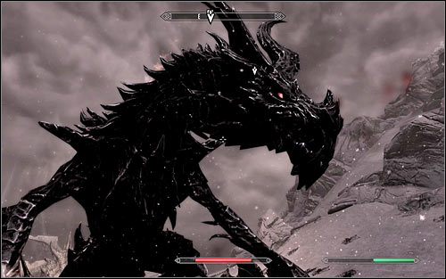 Don't forget to regularly use potions and spells, especially if your character got hurt badly - Battle with Alduin - Alduin's Bane - The Elder Scrolls V: Skyrim - Game Guide and Walkthrough
