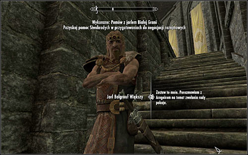 The conversation with the Jarl can end it two ways - Preparing to catch a dragon - The Fallen - The Elder Scrolls V: Skyrim - Game Guide and Walkthrough