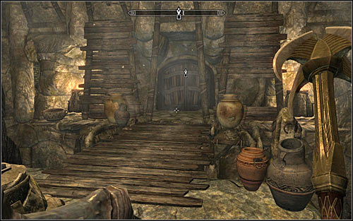 Afterwards return to the lever and interact with it to lower the drawbridge (screen above) - Reaching the portal - The World-Eater's Eyrie - The Elder Scrolls V: Skyrim - Game Guide and Walkthrough