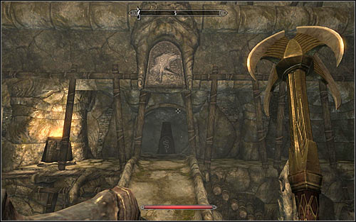 Return to the upper balcony and for a change head south (screen above) - Reaching the portal - The World-Eater's Eyrie - The Elder Scrolls V: Skyrim - Game Guide and Walkthrough