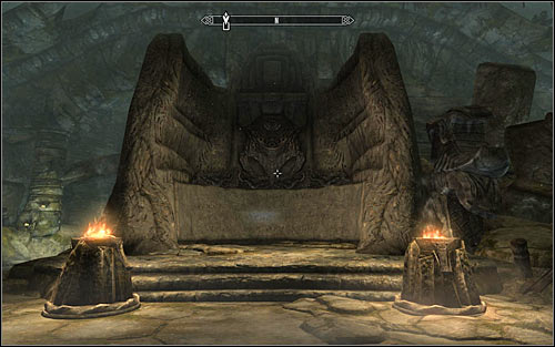 After reaching the next room, look around for a Word Wall (screen above) and approach it to learn the Word of Power - Storm, Storm Call - Reaching the portal - The World-Eater's Eyrie - The Elder Scrolls V: Skyrim - Game Guide and Walkthrough