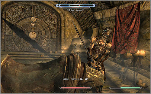 Save your game, as you will have to fight a mini-boss in the form of a Draugr-Overlord (screen above) - Reaching the portal - The World-Eater's Eyrie - The Elder Scrolls V: Skyrim - Game Guide and Walkthrough