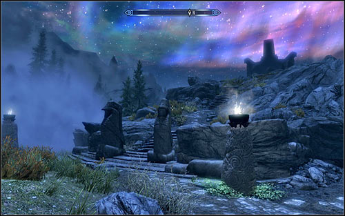 After the conversation continue onwards, still using Clear Skies Shout to dispel the thick mist - Reaching the Hall of Valor - Sovngarde - The Elder Scrolls V: Skyrim - Game Guide and Walkthrough