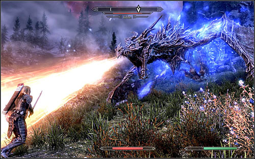 The key to success will be of course forcing Alduin to land by using the Dragonrend Shout - Defeating Alduin - Dragonslayer - The Elder Scrolls V: Skyrim - Game Guide and Walkthrough