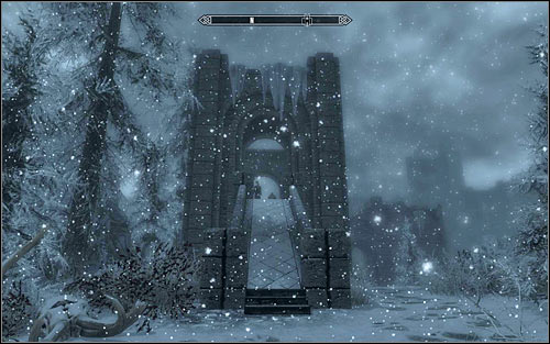 After reaching Winterhold, look for the large bridge (screen above), as it's the only way of getting to the College of Winterhold - First Lessons - College of Winterhold quests - The Elder Scrolls V: Skyrim - Game Guide and Walkthrough