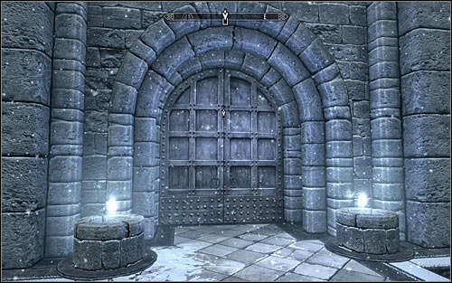 Use the door leading to the Hall of the Elements (screen above) - First Lessons - College of Winterhold quests - The Elder Scrolls V: Skyrim - Game Guide and Walkthrough