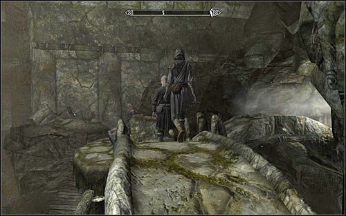 Arniel Gane works north-west from here and you can get there by choosing the only possible passage - Under Saarthal - p. 1 - College of Winterhold quests - The Elder Scrolls V: Skyrim - Game Guide and Walkthrough