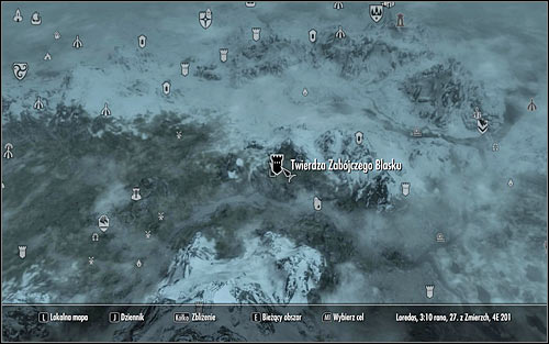 Leave the College and open the world map - Hitting the Books - p. 1 - College of Winterhold quests - The Elder Scrolls V: Skyrim - Game Guide and Walkthrough