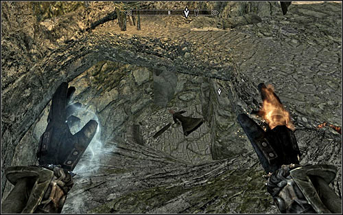 I'd recommend leaving the Flame Atronach for the end, as the creature won't be willing to get away from the Keep too much and therefore there's a chance it won't join the battle with the mages - Hitting the Books - p. 1 - College of Winterhold quests - The Elder Scrolls V: Skyrim - Game Guide and Walkthrough