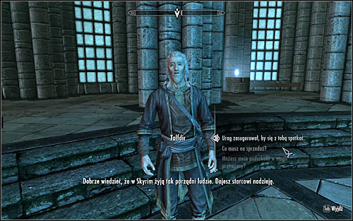 In order to speak with Tolfdir, you luckily won't have to return to the excavation site, as in the meantime he should have returned to the College - Good Intentions - College of Winterhold quests - The Elder Scrolls V: Skyrim - Game Guide and Walkthrough