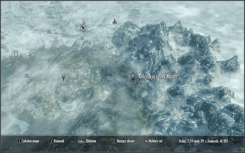 Open the world map and find the destination point (screen above) - Revealing the Unseen - p. 1 - College of Winterhold quests - The Elder Scrolls V: Skyrim - Game Guide and Walkthrough