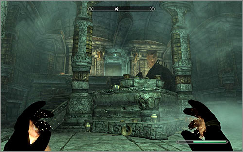 With the key in hand, you need to return to the main room of the ruins, i - Revealing the Unseen - p. 2 - College of Winterhold quests - The Elder Scrolls V: Skyrim - Game Guide and Walkthrough