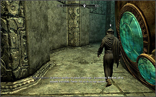 Follow Paratus, crossing the room with the large Oculory (screen above) - Revealing the Unseen - p. 2 - College of Winterhold quests - The Elder Scrolls V: Skyrim - Game Guide and Walkthrough