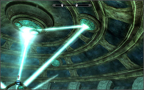 Note that pressing the button caused the mirror on the ceiling to move - Revealing the Unseen - p. 3 - College of Winterhold quests - The Elder Scrolls V: Skyrim - Game Guide and Walkthrough
