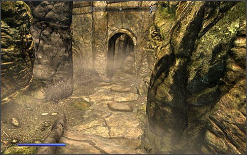 The second option on the other hand implies going into the western corridor after crossing the bridge (screen above) - Staff of Magnus - p. 1 - College of Winterhold quests - The Elder Scrolls V: Skyrim - Game Guide and Walkthrough