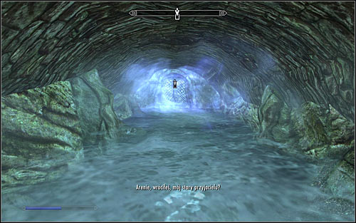 Both paths lead to the mentioned flooded corridor - Staff of Magnus - p. 2 - College of Winterhold quests - The Elder Scrolls V: Skyrim - Game Guide and Walkthrough