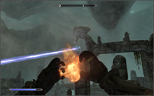 After making all necessary preparations, attack both Enthralled Wizards (screen above) - Staff of Magnus - p. 3 - College of Winterhold quests - The Elder Scrolls V: Skyrim - Game Guide and Walkthrough