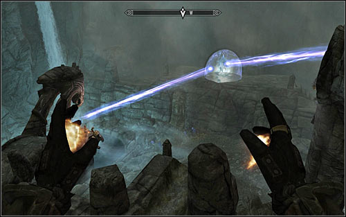 What's interesting is that the boss won't be interested in you at the beginning, so you will be able to carefully plan your attack - Staff of Magnus - p. 3 - College of Winterhold quests - The Elder Scrolls V: Skyrim - Game Guide and Walkthrough