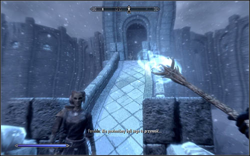 Open the inventory, head to Weapons and set the Staff of Magnus as the active weapon - Eye of Magnus - College of Winterhold quests - The Elder Scrolls V: Skyrim - Game Guide and Walkthrough