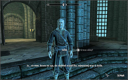 You can now search for Tolfdir and speak with him (screen above) - Eye of Magnus - College of Winterhold quests - The Elder Scrolls V: Skyrim - Game Guide and Walkthrough