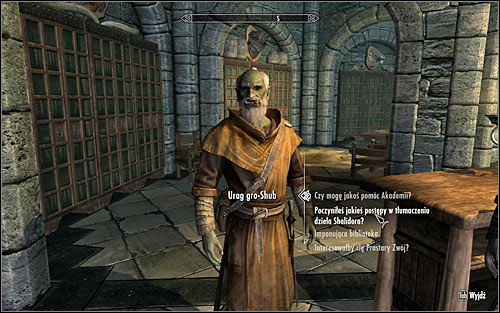 Don't worry that the quest ends, as Urag will need some time to transcript the contents of the book - Shalidors Insights - College of Winterhold quests - The Elder Scrolls V: Skyrim - Game Guide and Walkthrough