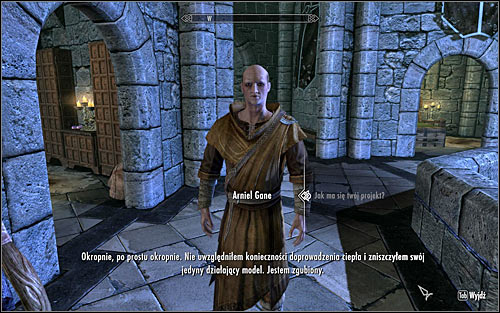 Depending on when you began Arniel's first quest, you will be able to approach the third quest at once or after a few days - Arniels Endeavor - p. 1 - College of Winterhold quests - The Elder Scrolls V: Skyrim - Game Guide and Walkthrough