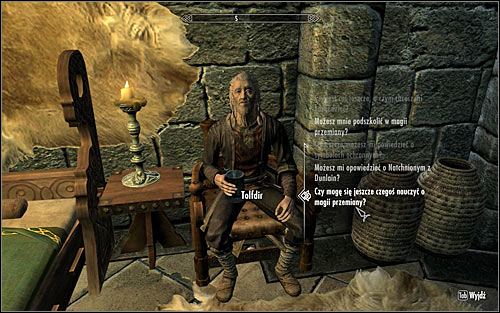 In order to activate this quest, you will have to find the mage known as Tolfdir and ask if he can teach you anything more regarding Alteration (screen above) - Alteration Ritual Spell - College of Winterhold quests - The Elder Scrolls V: Skyrim - Game Guide and Walkthrough