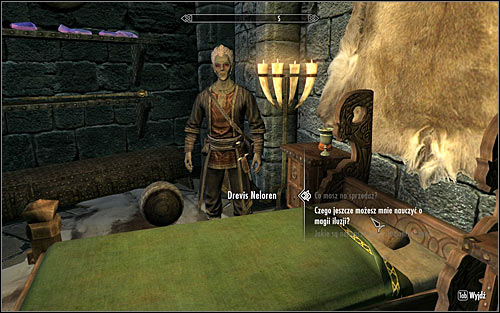 In order to activate this quest, you will have to find the mage Drevis Neloren and ask him if he can teach you anything more about Illusion (screen above) - Illusion Ritual Spell - College of Winterhold quests - The Elder Scrolls V: Skyrim - Game Guide and Walkthrough