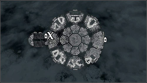The second Master Illusion Text is at the upper floor of the Hall of Attainment, below a bench beside the stairs (screens above) - Illusion Ritual Spell - College of Winterhold quests - The Elder Scrolls V: Skyrim - Game Guide and Walkthrough