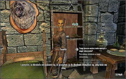 In order to activate this mission, you will have to find Faralda and ask her if she can teach you something more about Destruction magic (screen above) - Destruction Ritual Spell - College of Winterhold quests - The Elder Scrolls V: Skyrim - Game Guide and Walkthrough