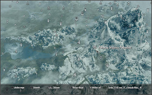 Open the world map once again - Destruction Ritual Spell - College of Winterhold quests - The Elder Scrolls V: Skyrim - Game Guide and Walkthrough