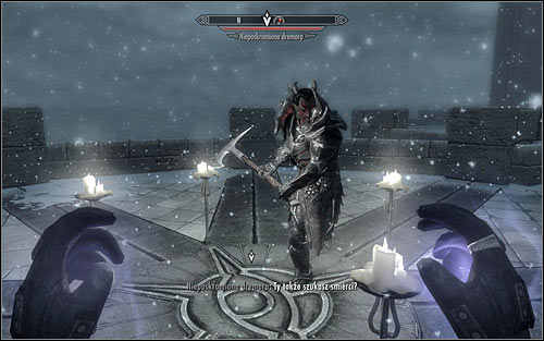 If you do everything properly, the Unbound Dremora should appear - Conjuration Ritual Spell - College of Winterhold quests - The Elder Scrolls V: Skyrim - Game Guide and Walkthrough