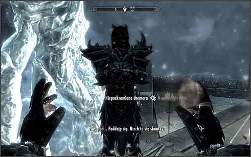 As you have probably guessed, you will need to Summon Unbound Dremora once again and speak with it - Conjuration Ritual Spell - College of Winterhold quests - The Elder Scrolls V: Skyrim - Game Guide and Walkthrough