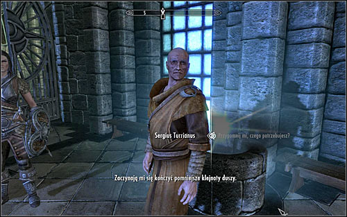 Find Sergius Turrianus (he's usually on the main square or at the Hall of the Elements) and ask if he doesn't need your help with anything - Miscellaneous: Restocking Soul Gems - College of Winterhold quests - The Elder Scrolls V: Skyrim - Game Guide and Walkthrough