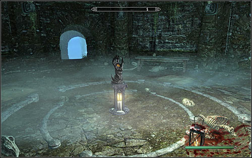The Daedric Relic is in the north-east part of the map and it's a gauntlet (screen above) with which you can't do anything at first - Miscellaneous: Daedric Relic - College of Winterhold quests - The Elder Scrolls V: Skyrim - Game Guide and Walkthrough