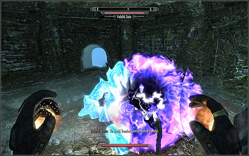 Wait for Velekh Sain, surprised that you were able to break the binding spell, to appear - Miscellaneous: Daedric Relic - College of Winterhold quests - The Elder Scrolls V: Skyrim - Game Guide and Walkthrough
