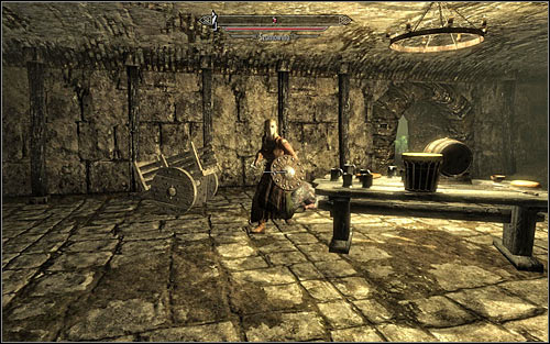 Both paths described above lead to the same room, inside which you will have to get rid of a lowlife (screen above) - Taking Care of Business - Thieves Guild quests - The Elder Scrolls V: Skyrim - Game Guide and Walkthrough
