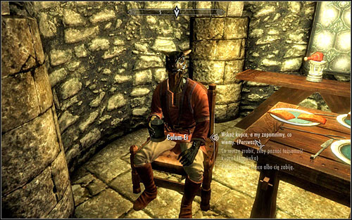 If you did manage to convince Gulum-Ei with Persuasion, skip to Shadow Gulum-Ei - Scoundrel's Folly - Thieves Guild quests - The Elder Scrolls V: Skyrim - Game Guide and Walkthrough