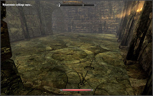 After crossing this room, it's time for the swinging blades and ram (screen below) - it will be hard to dodge them in the narrow corridor, so you should make use of the Whirlwind Sprint to reach the other side - The Pursuit - Thieves Guild quests - The Elder Scrolls V: Skyrim - Game Guide and Walkthrough