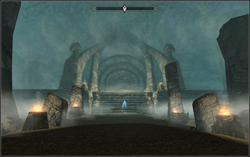 After reaching the western mountains, search for a cave entrance - Darkness Returns - Thieves Guild quests - The Elder Scrolls V: Skyrim - Game Guide and Walkthrough