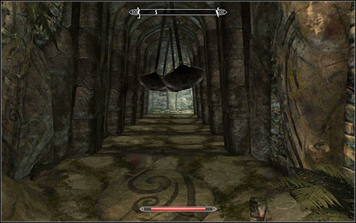 If you accidentally set the blades into motion, try to slowly walk between them - City Influence: Markarth - Silver Lining - Thieves Guild quests - The Elder Scrolls V: Skyrim - Game Guide and Walkthrough