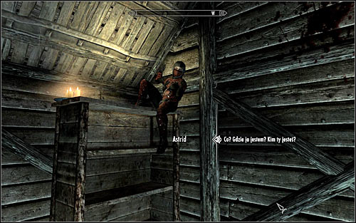 If you've done everything according to the plan, then during your sleep you'll be captured by Dark Brotherhood member named Astrid and transported to an Abandoned Shack (screen above) - With Friends Like These - The Dark Brotherhood quests - The Elder Scrolls V: Skyrim - Game Guide and Walkthrough