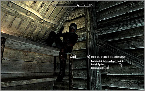 As you've probably guessed yourself, it doesn't matter which person you kill, because during the conversation Astrid just said that you must kill someone - With Friends Like These - The Dark Brotherhood quests - The Elder Scrolls V: Skyrim - Game Guide and Walkthrough