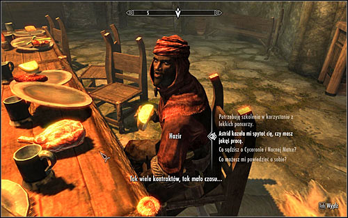 Look for Nazir in the Dark Brotherhood's Sanctuary and ask him for new contracts (screen above) - Whispers in the Dark - The Dark Brotherhood quests - The Elder Scrolls V: Skyrim - Game Guide and Walkthrough