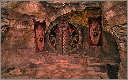 Head to the main cave of the Dark Brotherhood's Sanctuary and choose a passage leading north-east - Whispers in the Dark - The Dark Brotherhood quests - The Elder Scrolls V: Skyrim - Game Guide and Walkthrough