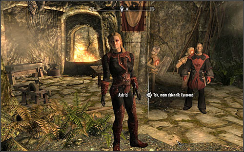 Return to the main cave, look for Astrid and start a conversation with her (screen above) - The Cure for Madness - p. 1 - The Dark Brotherhood quests - The Elder Scrolls V: Skyrim - Game Guide and Walkthrough