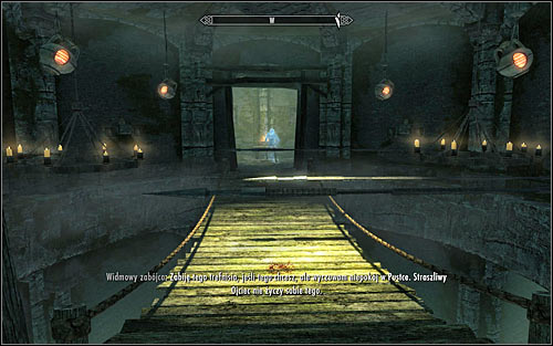 Head towards the western passage, reaching the drawbridge (screen above) - The Cure for Madness - p. 2 - The Dark Brotherhood quests - The Elder Scrolls V: Skyrim - Game Guide and Walkthrough
