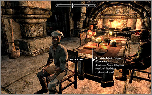 At the end of conversation Anton will beg you of course to let him live - Recipe for Disaster - The Dark Brotherhood quests - The Elder Scrolls V: Skyrim - Game Guide and Walkthrough