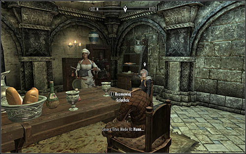If you've poisoned the emperor's soup, you should wait until Gianna puts a pot down and the emperor starts tasting the dish prepared by Gourmet (screen above) - To Kill an Empire - The Dark Brotherhood quests - The Elder Scrolls V: Skyrim - Game Guide and Walkthrough