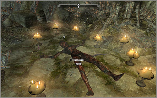 Once you get there, turn right twice and you'll get to the room with dying Astrid (screen above) - Death Incarnate - The Dark Brotherhood quests - The Elder Scrolls V: Skyrim - Game Guide and Walkthrough